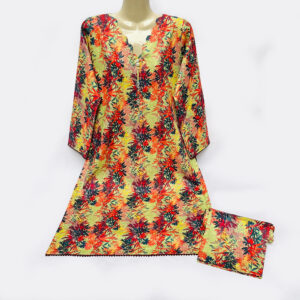 Greenish Beige Pakistani Lawn Suits In Wholesale Price