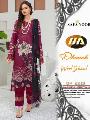 Maroon Color Dhanak Suit