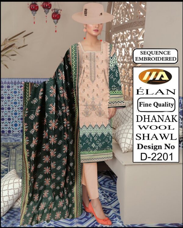 Peach Color Dhanak Suit