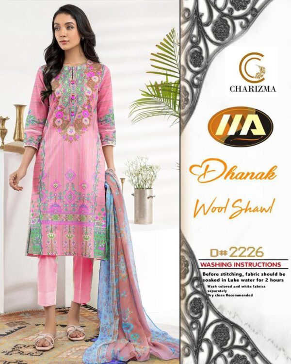 Pink Pearl Color Dhanak Suit