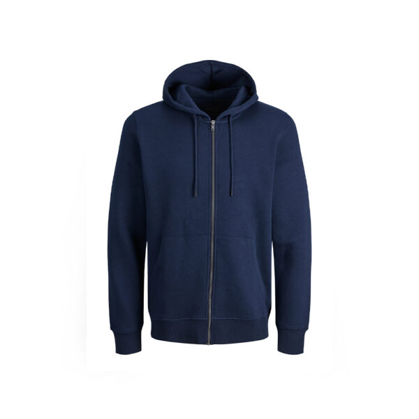 Dark Blue Full Zip Hoodie Wholesale