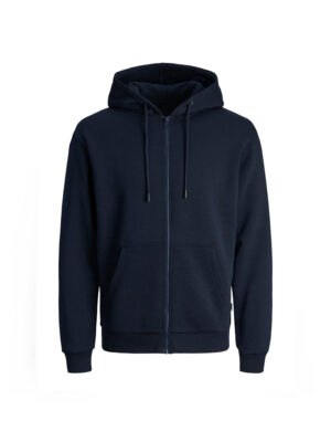 Navy Blue Wholesale Zip-Up Hoodie