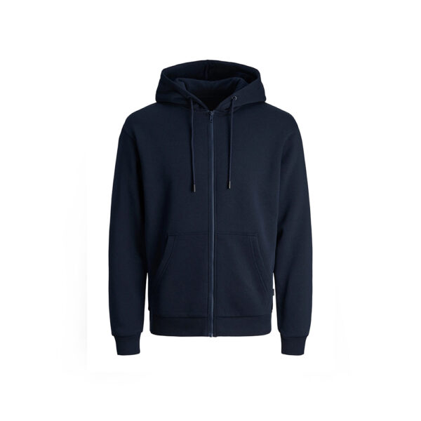 Navy Blue Wholesale Zip-Up Hoodie