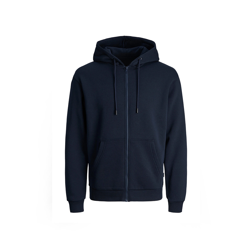 Navy Blue Wholesale Zip-Up Hoodie