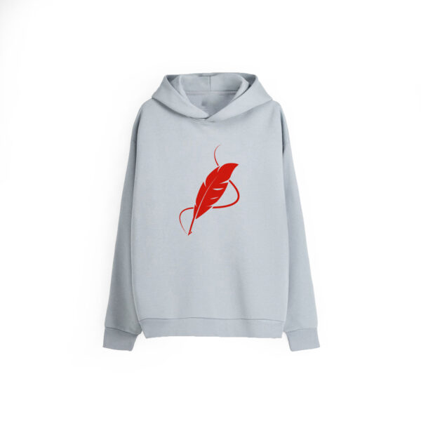 Pastel Grey Polyester Hoodie Wholesale