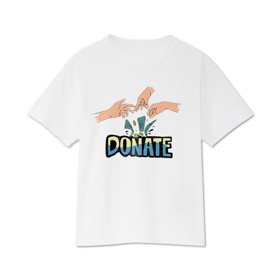 White T Shirt Design For Charity Events