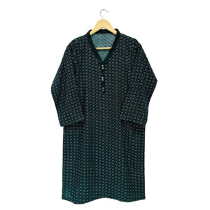 Bluish Cyan Readymade Linen women kurti calgary