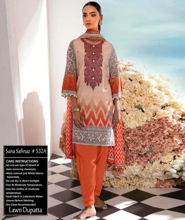 Multi Color Embroidered Pakistani Lawn Suits
