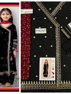 Black Pakistani Dress For Children