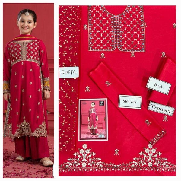 Cherry Shalwar Kameez For Girls