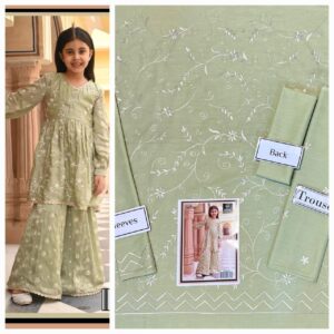 Coral Reef Pakistani Dress For Kids