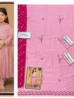 Faded Pink Pakistani Children Lehenga