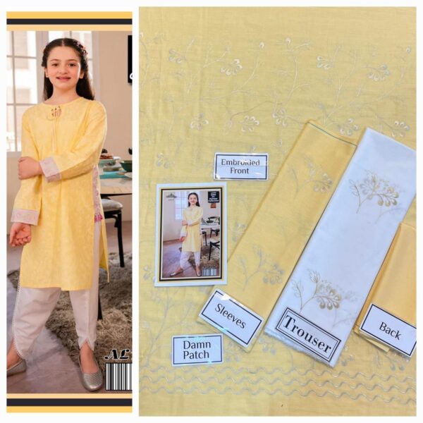 Light Yellow Girls Wedding Dress