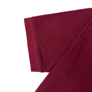 Maroon Color Embroidered Polo Shirt With Logo