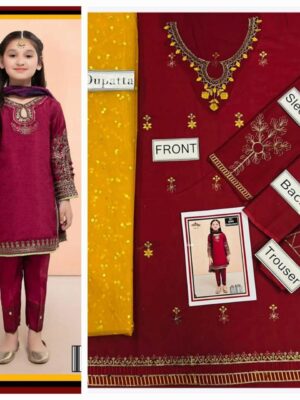 Rosewood Pakistani Children Frock Design