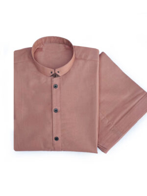 Rosy Brown shalwar kameez for boys