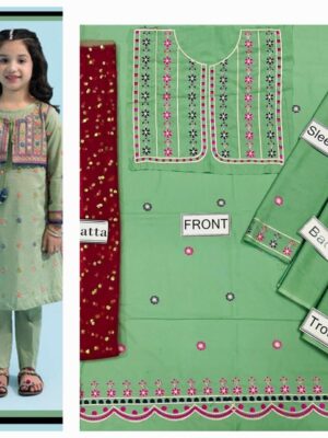 Soft Green Pakistani Kids Dresses For Wedding