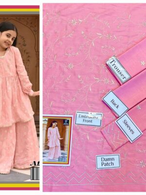 Sweet Pink Kids Pakistani Clothes