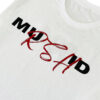 White Embroidered Custom Graphic Tee Shirt