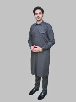 Davy Grey men shalwar kameez design