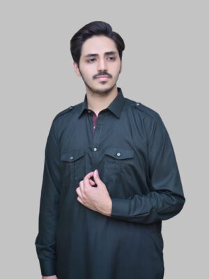 Pure Black shalwar kamees for man