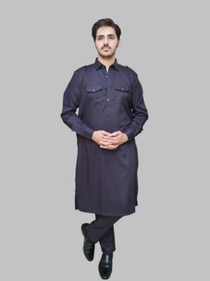 Purply Blue men pakistani shalwar kameez