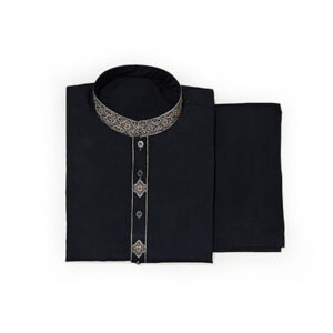 Men's Stylish Black Shalwar Kameez for muharram Design