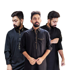 mens black shalwar kameez