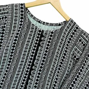 Black-White Fancy Readymade Pakistani Kurtis UK Online