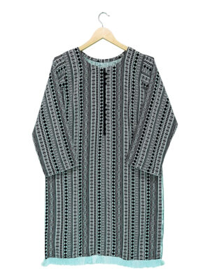 Black-White Fancy Readymade Pakistani Kurtis UK Online