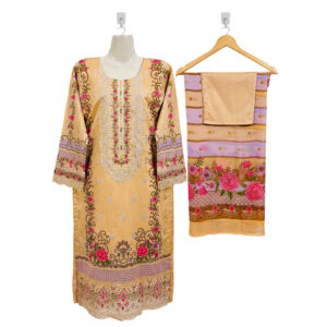 Burly Wood pakistani lawn suit