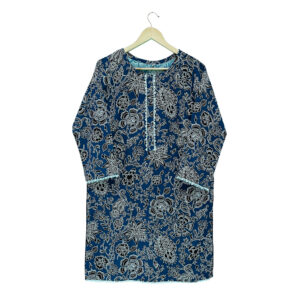 Cyan-Blue Readymade Women Kurtis UK Online