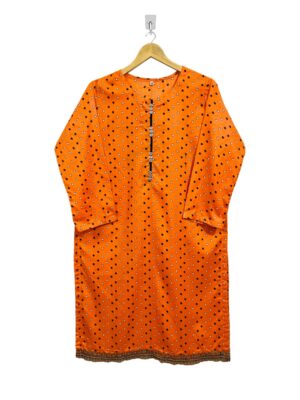 Dark Orange ready made Pakistani kurtis UK