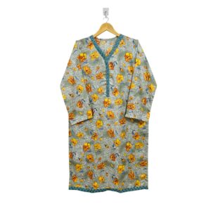 Pastel Grey Lawn wholesale kurti manufacturers