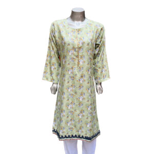tan-green-lawn-embroidered-wholesale-kurtis
