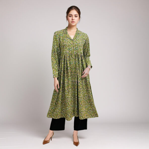 Olive green short kurti UK
