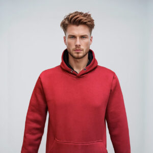 Red blank hoodie wholesale