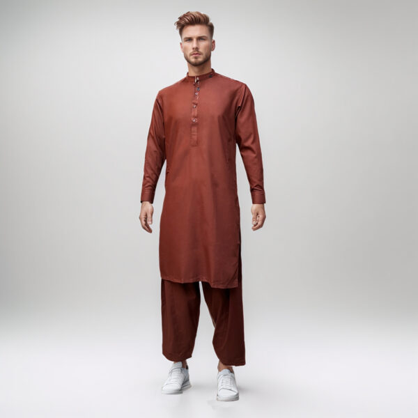 Light Brown Men's Shalwar Kameez Pakistan