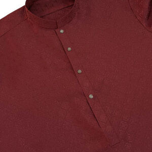 Dark red Luxury Jamawar kurta