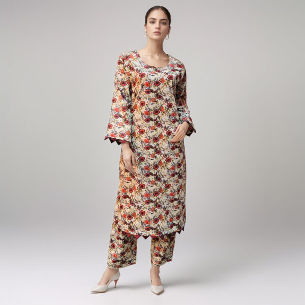 Soft Amber wholesale printed lawn suit