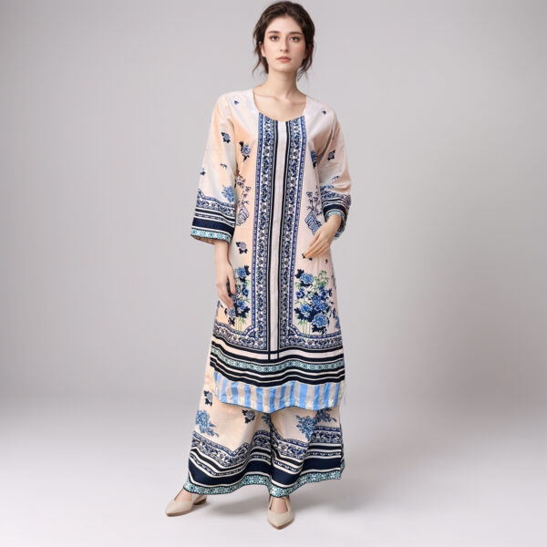 Vanilla printed lawn suit wholesale