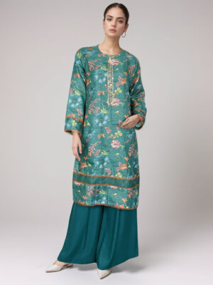 Aqua green Ladies Linen Suit Wholesale