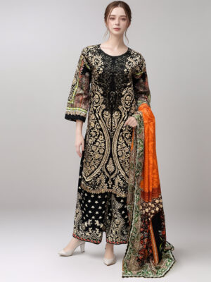 Black pakistani lawn suits wholesale