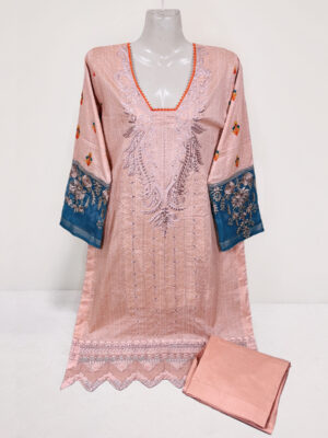 Light Pink Stitched Lawn Suit for Women