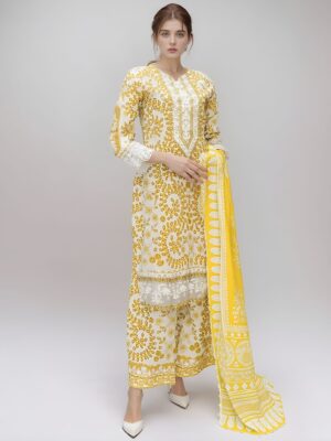 Yellow lawn suits wholesale pakistan