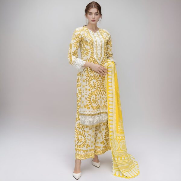 Yellow lawn suits wholesale pakistan