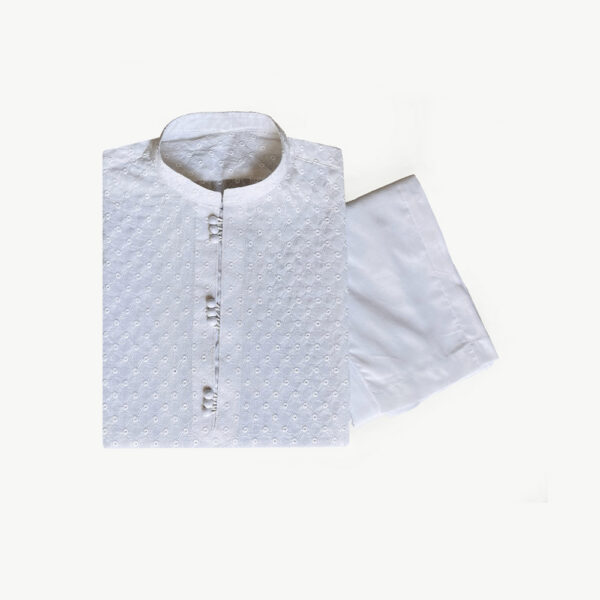 white chikankari Pakistani mens shalwar kameez