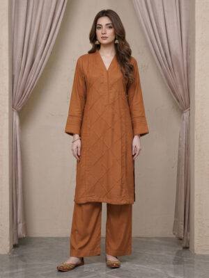 Brown Rust Wholesale Linen Coord Sets for Women
