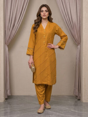 Copper brown Ladies Linen Co Ord Suits Wholesale