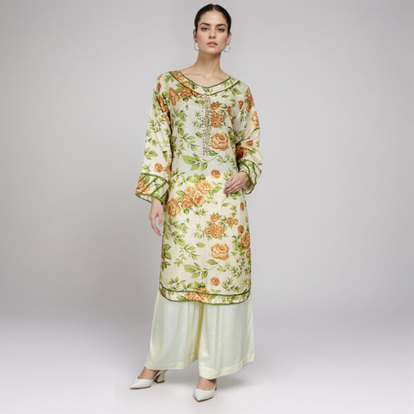 Cream Pakistani Linen Suits Wholesale